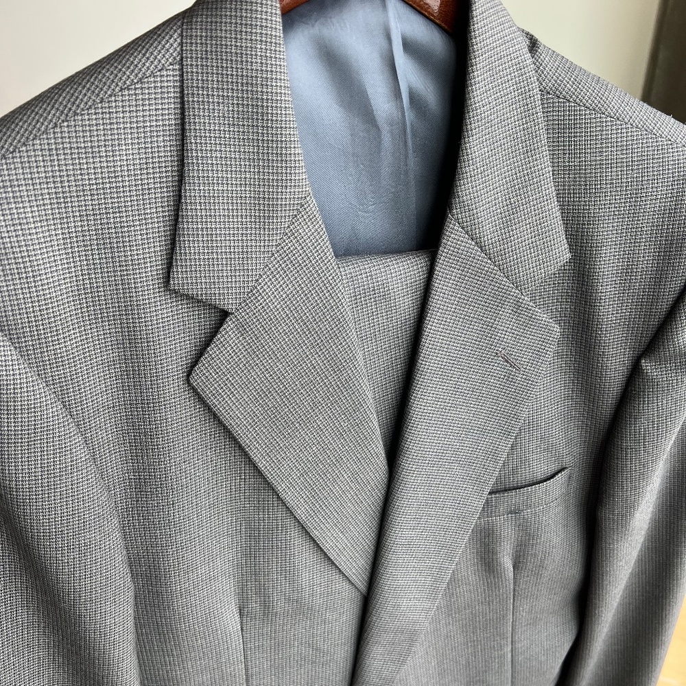 Sharp Green & Black 2 piece suit  40R 40L
